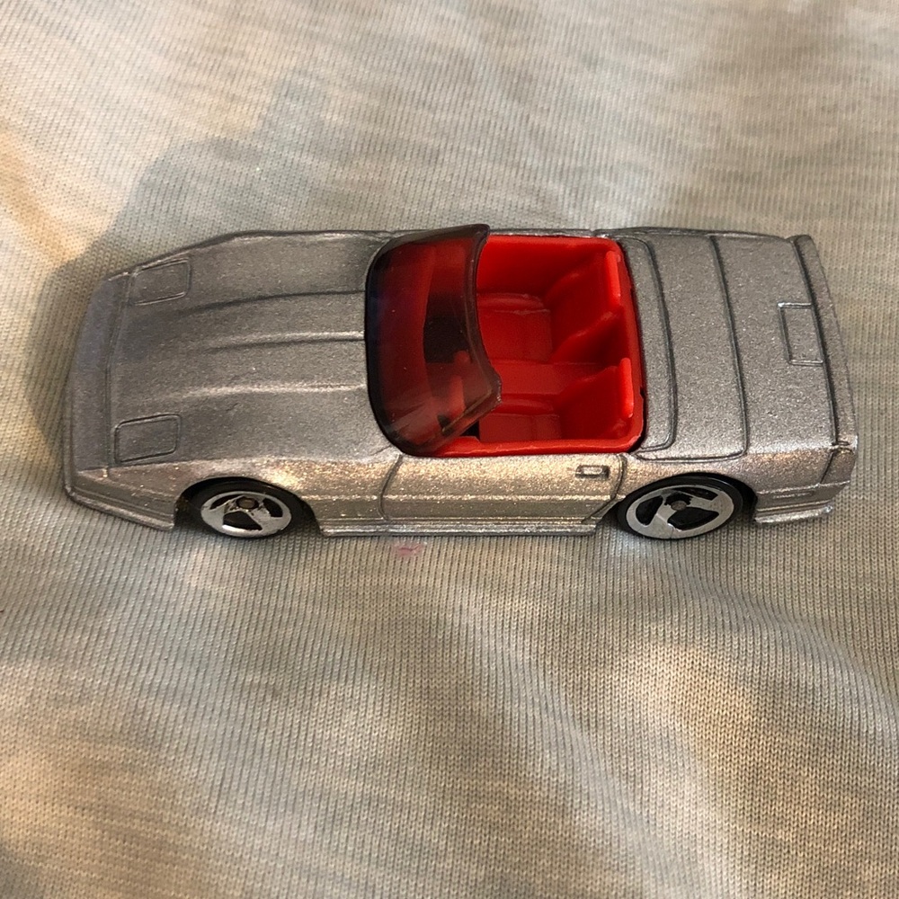 Silver Convertible Corvette ZR-1 Mattel 1988
